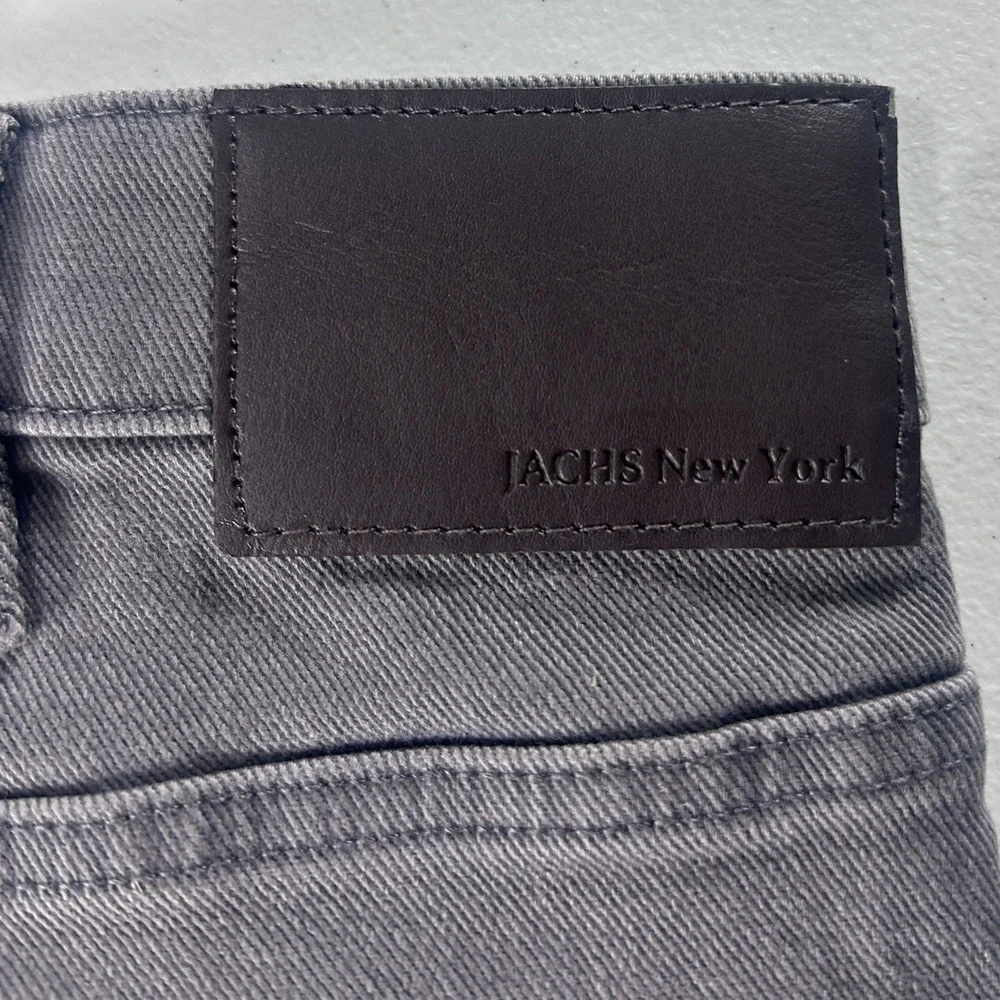 JACHS New York Mens Straight Fit 5 Pocket Denim Pant Grey 40x32 S26A-128-VES NWT